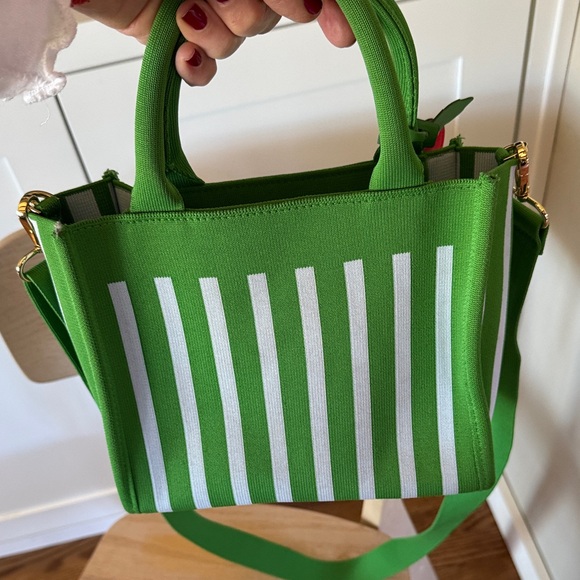 Kate Spade x Target Green and White Striped Handbag - Picture 5 of 5